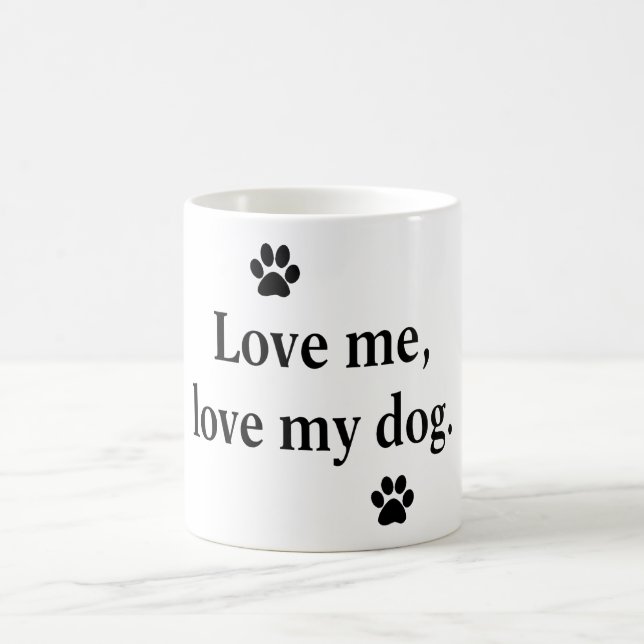 Liebe ich, Liebe mein Hund Tasse (Mittel)