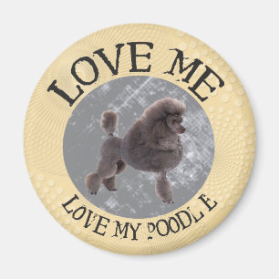 Liebe ich, Liebe mein Pudel Magnet