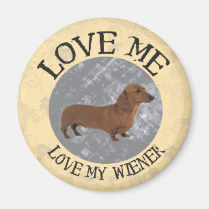 Liebe ich, Liebe meine Dackel Magnet