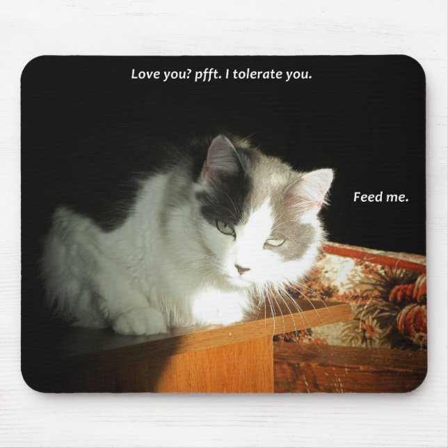 Liebe? Ich toleriere dich Mousepad (Vorne)