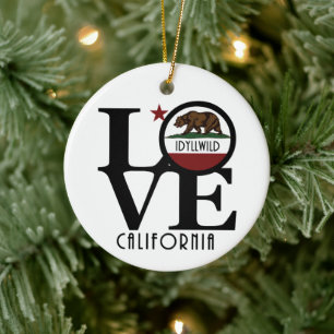 LIEBE Idyllwild Kalifornien Keramik Ornament