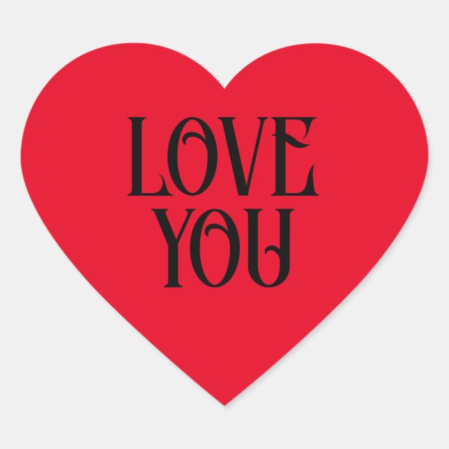 Liebe Ihr Aufkleber (Vorderseite)