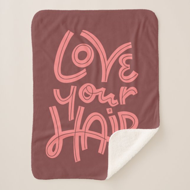 Liebe Ihr Haar Sherpadecke (Vorderseite)