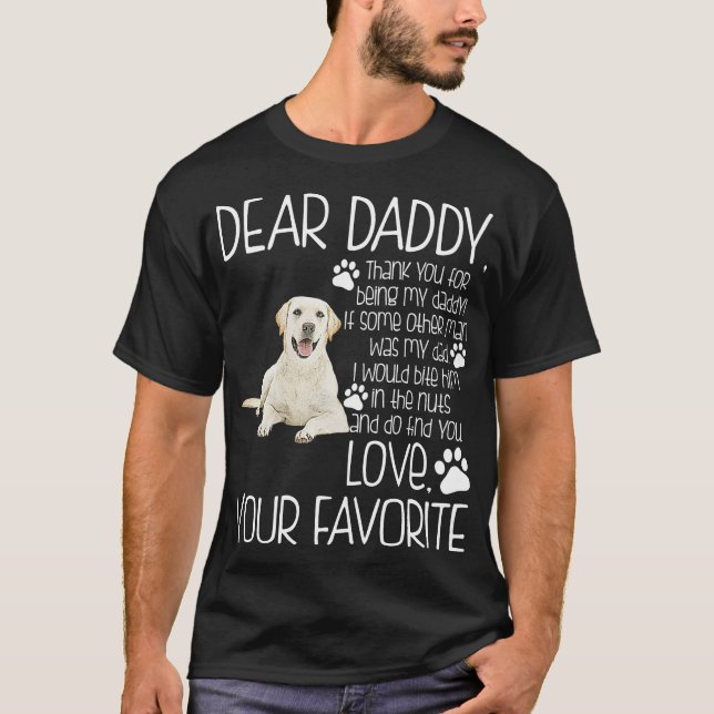 Liebe Ihr Lieblingslabrador-Retriever-Hundet-shirt T-Shirt (Vorderseite)