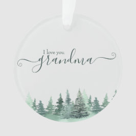 Liebe Ihr Oma Winter Forest Foto Ornament