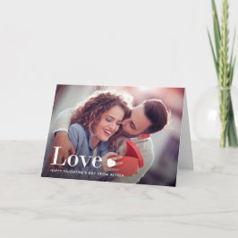 Liebe | Ihr persönliches Foto und Ihr Herz Feiertagskarte