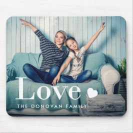 Liebe | Ihr persönliches Foto und Ihr Herz Mousepad