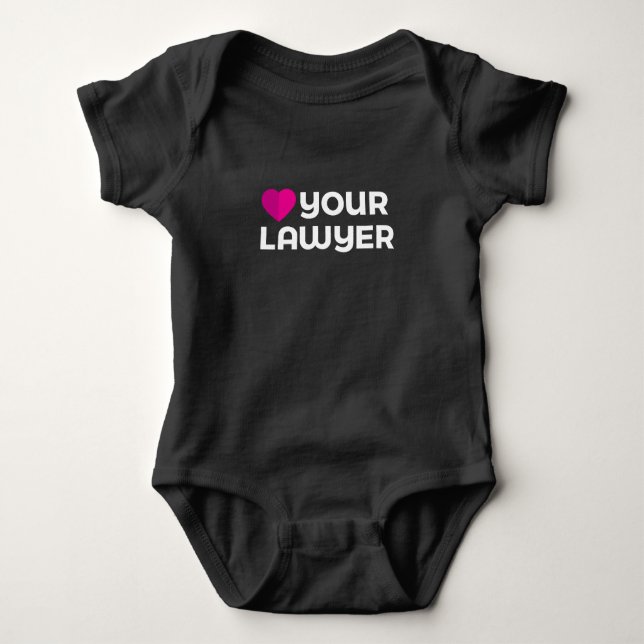 Liebe Ihr Rechtsanwalt-Baby-Bodysuit Baby Strampler (Vorderseite)