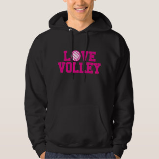 Liebe Ihr Volleyball-mit Kapuze Sweatshirt