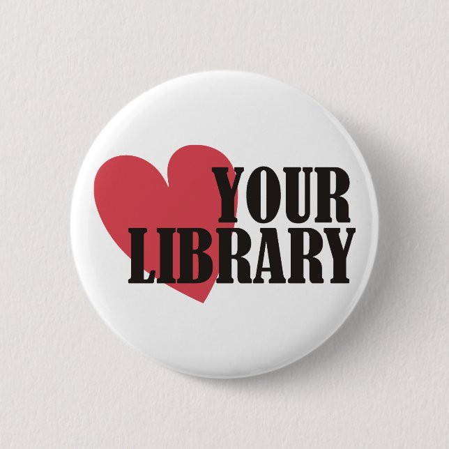 Liebe Ihre Bibliothek Button (Vorderseite)