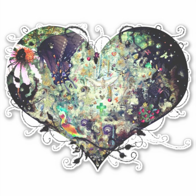 Liebe Ihre Welt Aufkleber (Vorderseite)