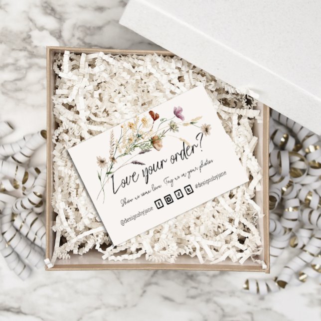 Liebe Ihrer Bestellung Einsteckkarte für kleine Un Visitenkarte (Von Creator hochgeladen)