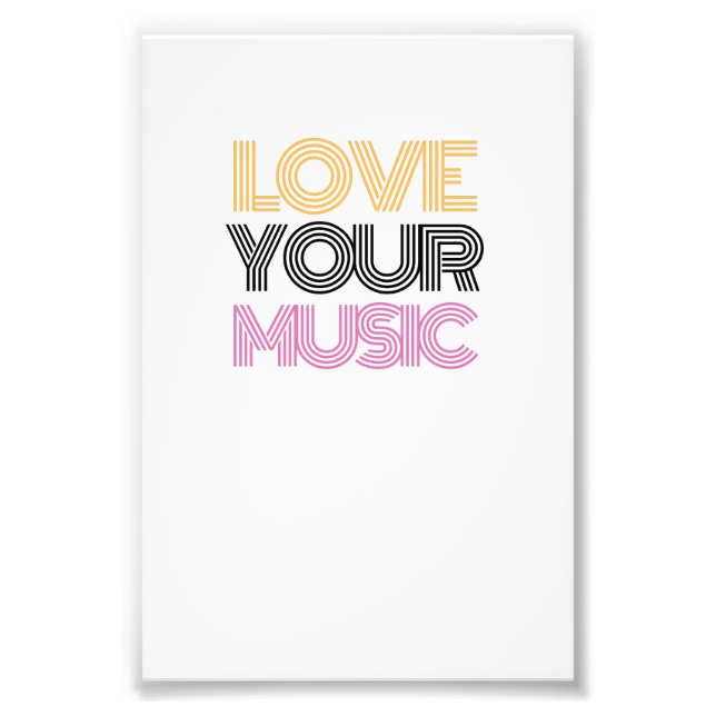 Liebe Ihrer Musik Fotodruck (Vorne)