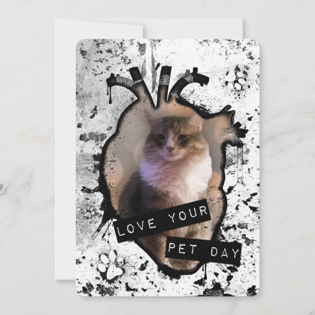 Liebe Ihres Haustiertages Einladung (Vorderseite)