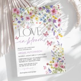 Liebe im Bloom Butterfly-Brautparty Einladung