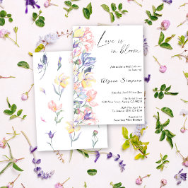 Liebe im blumenreichen Brautparty Einladung