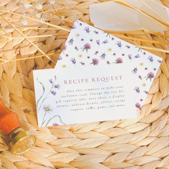 Liebe im Blütenzwielichtigen Brautparty der Wildbl Begleitkarte (Von Creator hochgeladen)