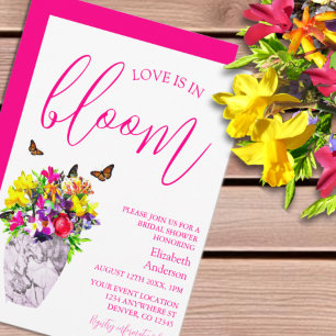 Liebe im blutfloralen Brautparty Einladung