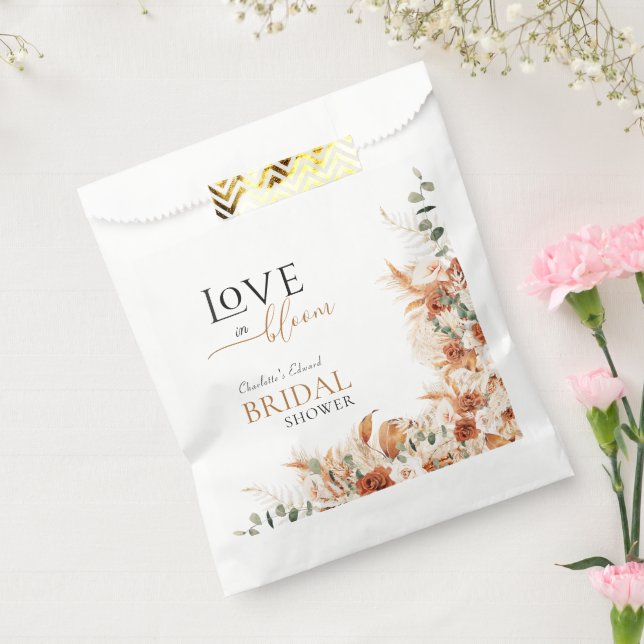 Liebe im Brautparty Bloom Boho Chic Terracotta Geschenktütchen (Versiegelt)
