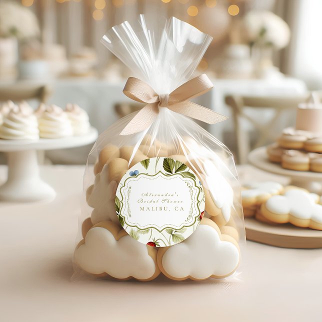 Liebe im Brautparty Bloom Runder Aufkleber (Von Creator hochgeladen)