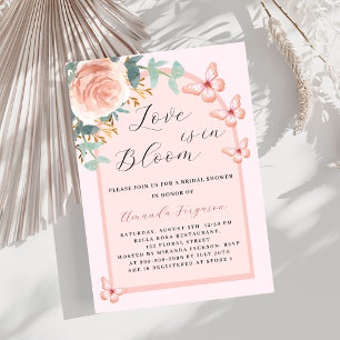 Liebe im Brautparty der Rose Einladung