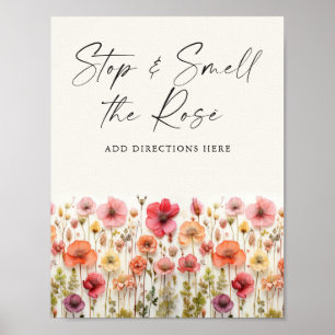 Liebe im Brautparty Rose Bar-Zeichen Poster