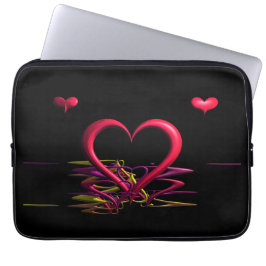 Liebe im dunklen Laptop-Sieb Laptopschutzhülle