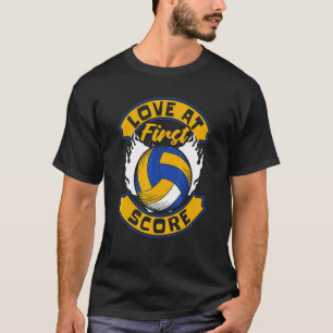 Liebe im ersten Score Team Trainer Voll T-Shirt