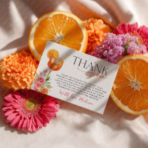 Liebe im ersten Spritz Brautparty Citrus