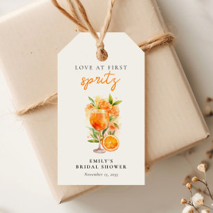 Liebe im ersten Spritz-Brautparty Geschenkanhänger