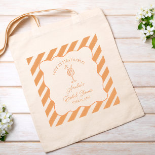 Liebe im ersten Spritz Brautparty Italienisch Aper Tragetasche