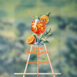 Liebe im ersten Spritz-Brautparty Willkommen Acrylschild