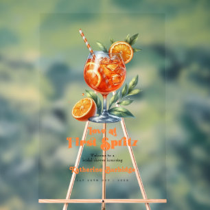 Liebe im ersten Spritz-Brautparty Willkommen Acrylschild