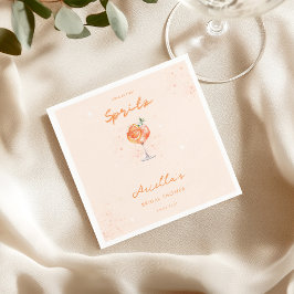 Liebe im ersten Spritz Citrus Drink Brautparty Serviette