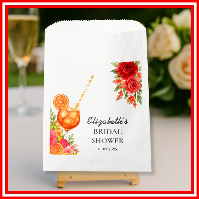 Liebe im ersten Spritz Citrus Orange Brautparty Geschenktütchen (Von Creator hochgeladen)