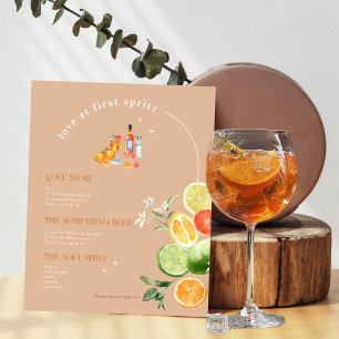 Liebe im ersten Spritz   Signaturentrink Poster