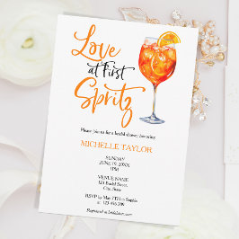 Liebe im ersten Spritz Summer Brautparty Einladung