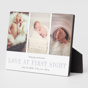 Liebe im First Sight Baby Foto Fotoplatte
