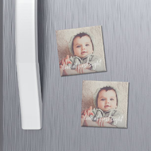 Liebe im First Sight Baby Foto Magnet