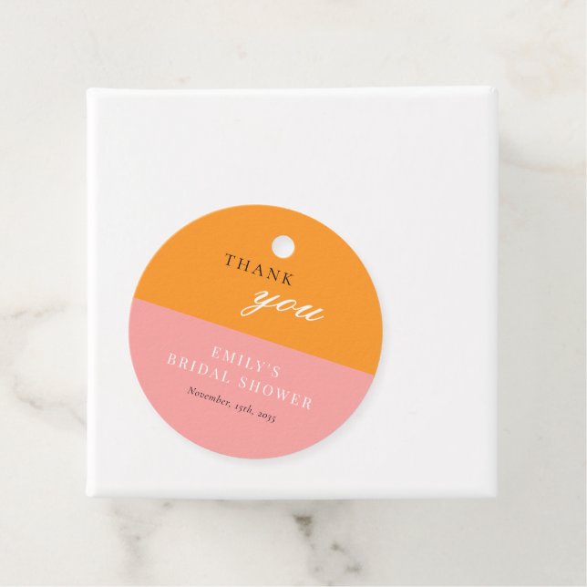 Liebe im First Spritz Modernes Brautparty Geschenkanhänger (Beispiel)