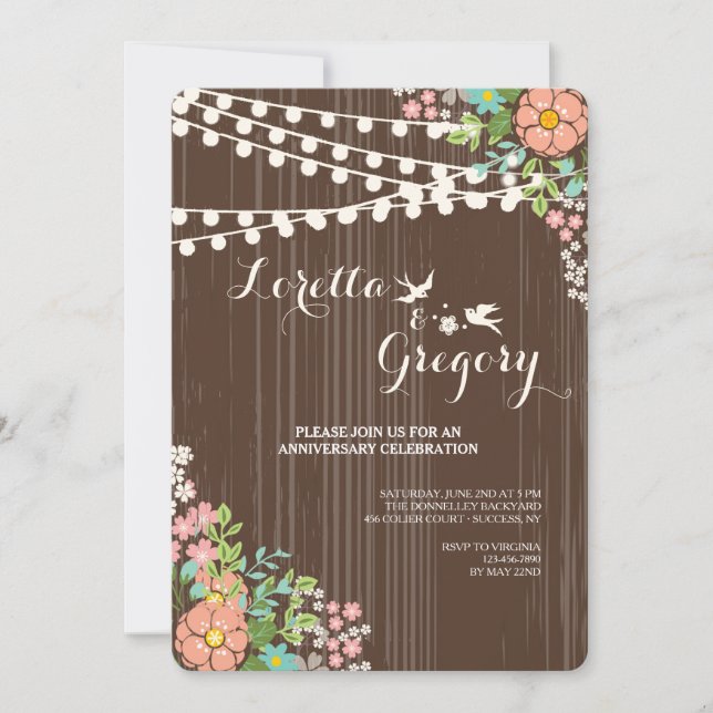 Liebe im Frühjahr Einladung (Vorderseite)