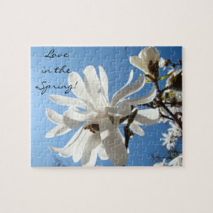 Liebe im Frühling! Puzzles Blaue Himmel Magnolien