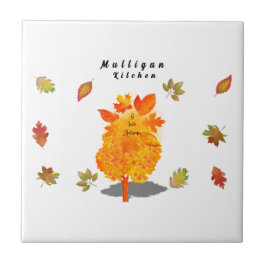 Liebe im Herbst weiß Fliese