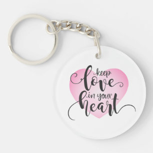 Liebe im Herzen behalten Valentine Schlüsselanhä Schlüsselanhänger