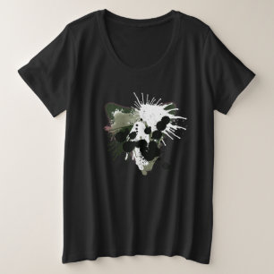 Liebe im Herzen Wasserfarbe Pinselstrich Spritzer  Große Größe T-Shirt