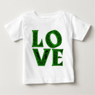 LIEBE im keltischen Schriftart Baby T-shirt