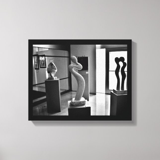 Liebe im Museum Leinwanddruck (Vorderseite)