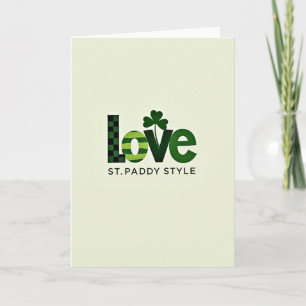 Liebe im St. Paddy-Stil Karte