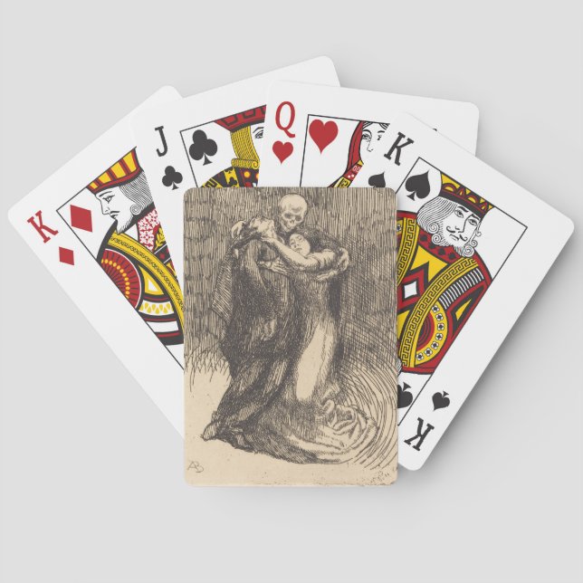 Liebe im Tode (von Paul-Albert Besnard) Spielkarten (Rückseite)