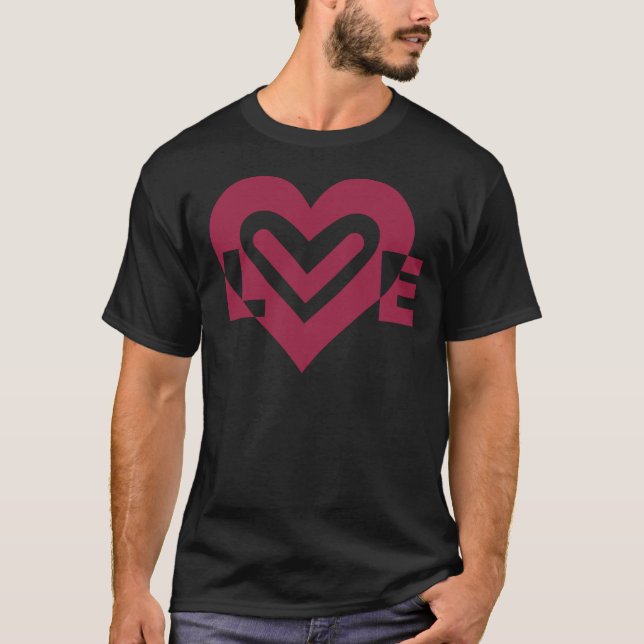 Liebe im Wein Lila T-Shirt (Vorderseite)
